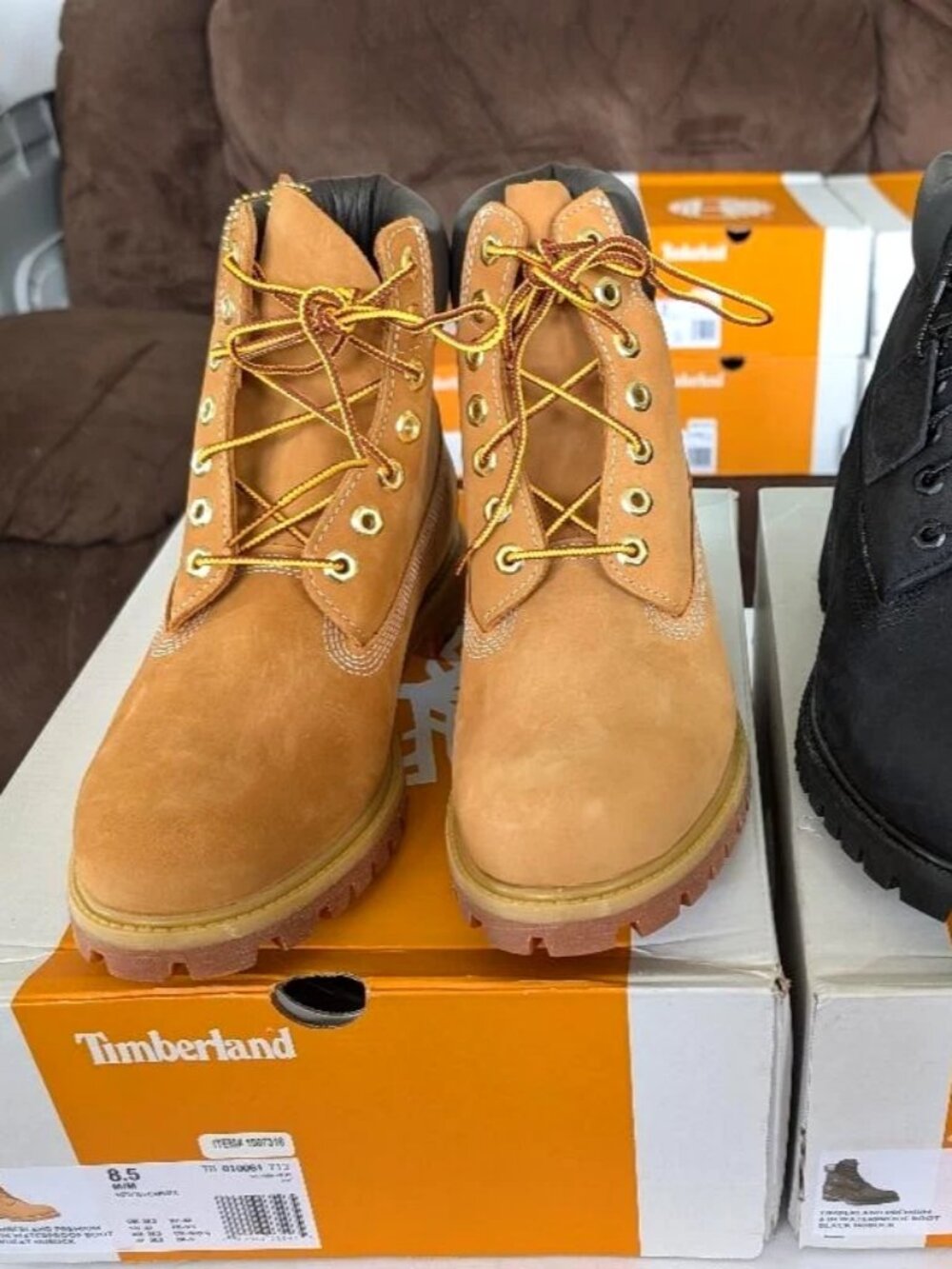 Timberland Men's Premium Waterproof Boots, Wheat Size 8, 8.5 & 11 - New in Box